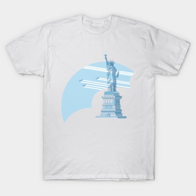 Liberty Tshirt Sky Blue T-Shirt by ToshaApparels